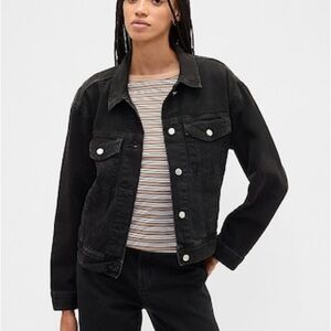 GAP Black Denim Jean Jacket